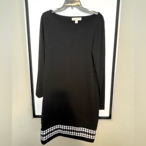 Michael Kors Long-Sleeve Black Dress